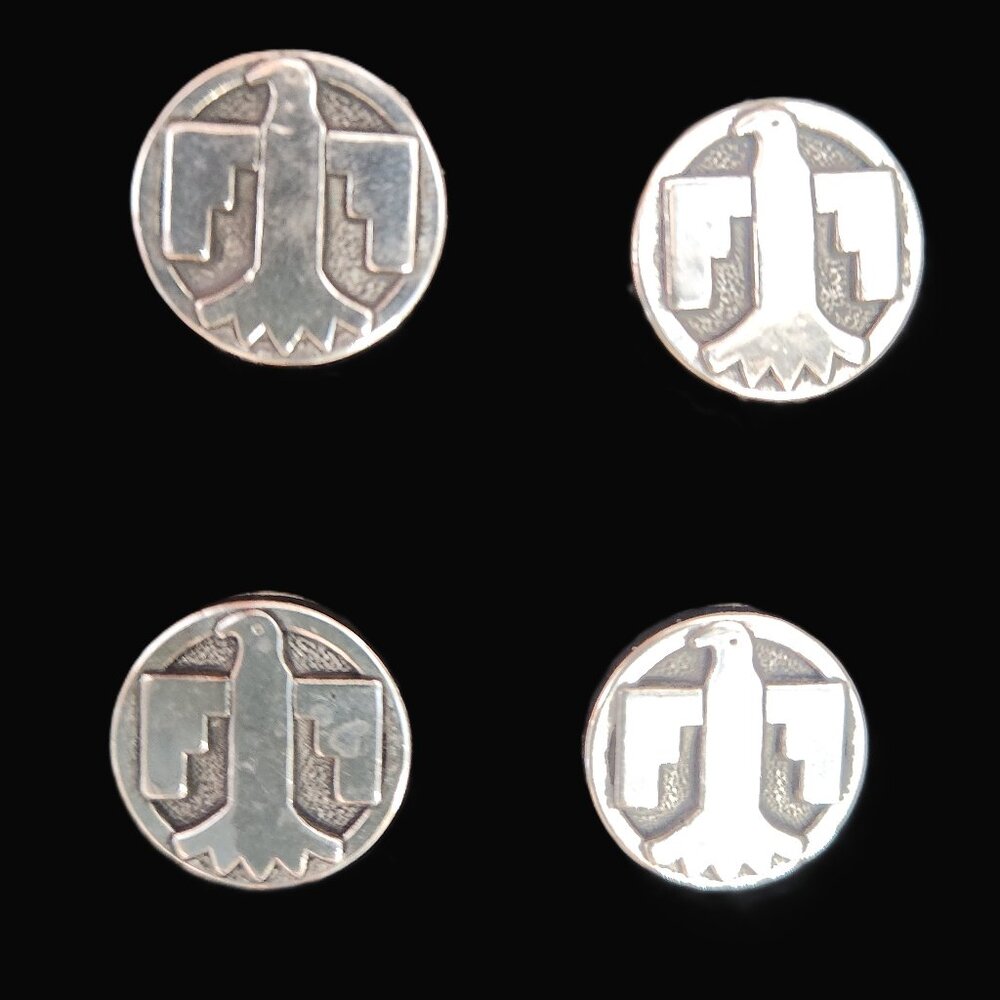 MAGNETIC NUMBER PINS THUNDERBIRD Silvertone set of 4 NEW Ranch Dun Right in box
